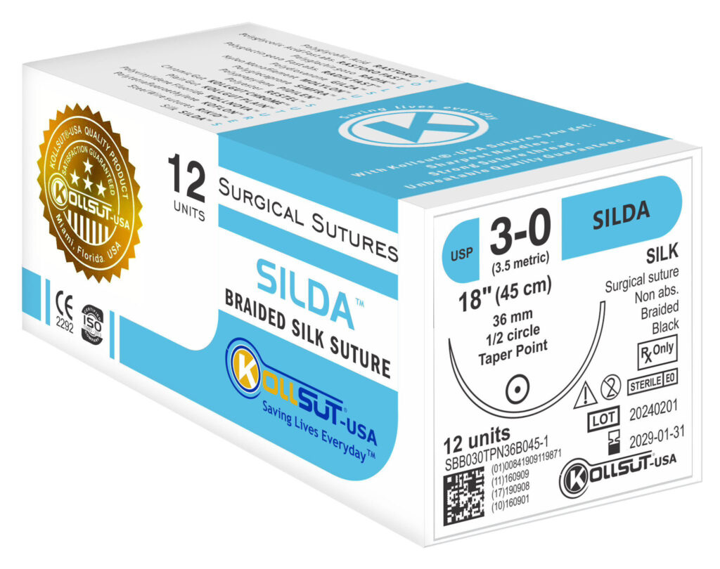 Silda™- Non Absorbable Surgical Suture (12’s)