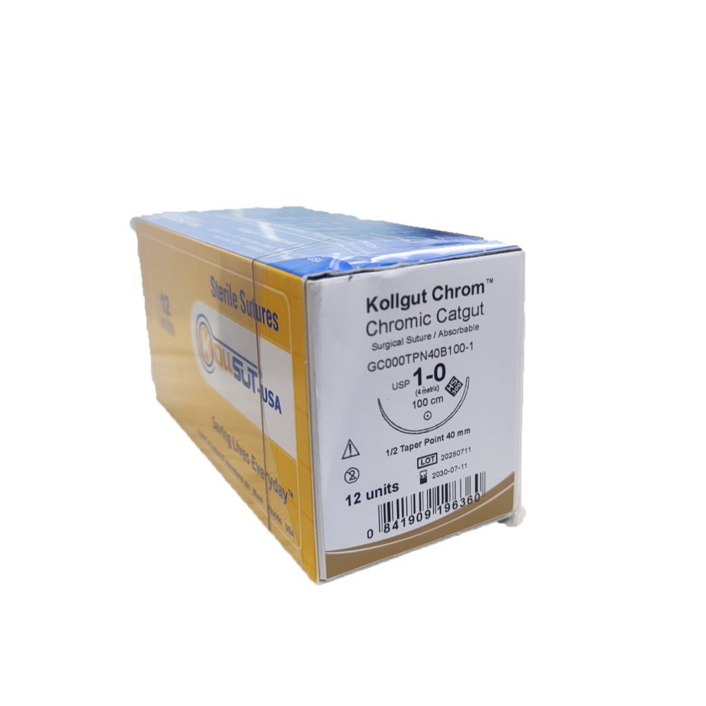Kollgut Chrom™ Chromic Catgut- Absorbable Surgical Suture (12’s)