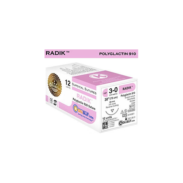 Radik™ Polyglactin 910-Absorbable Surgical Suture (12’s)